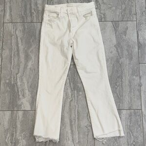 MOTHER Insider Step Crop Fray